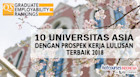 10 UNIVERSITAS ASIA DENGAN PROSPEK KERJA LULUSAN TERBAIK 2018