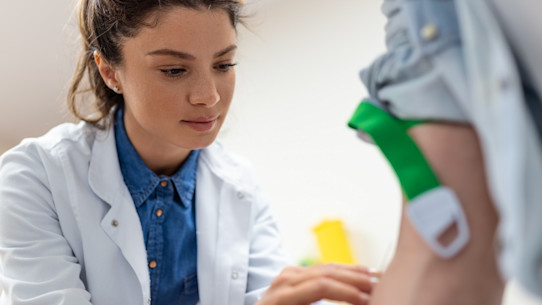 Preparation for blood test