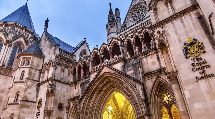 The Royal Courts of Justice in London