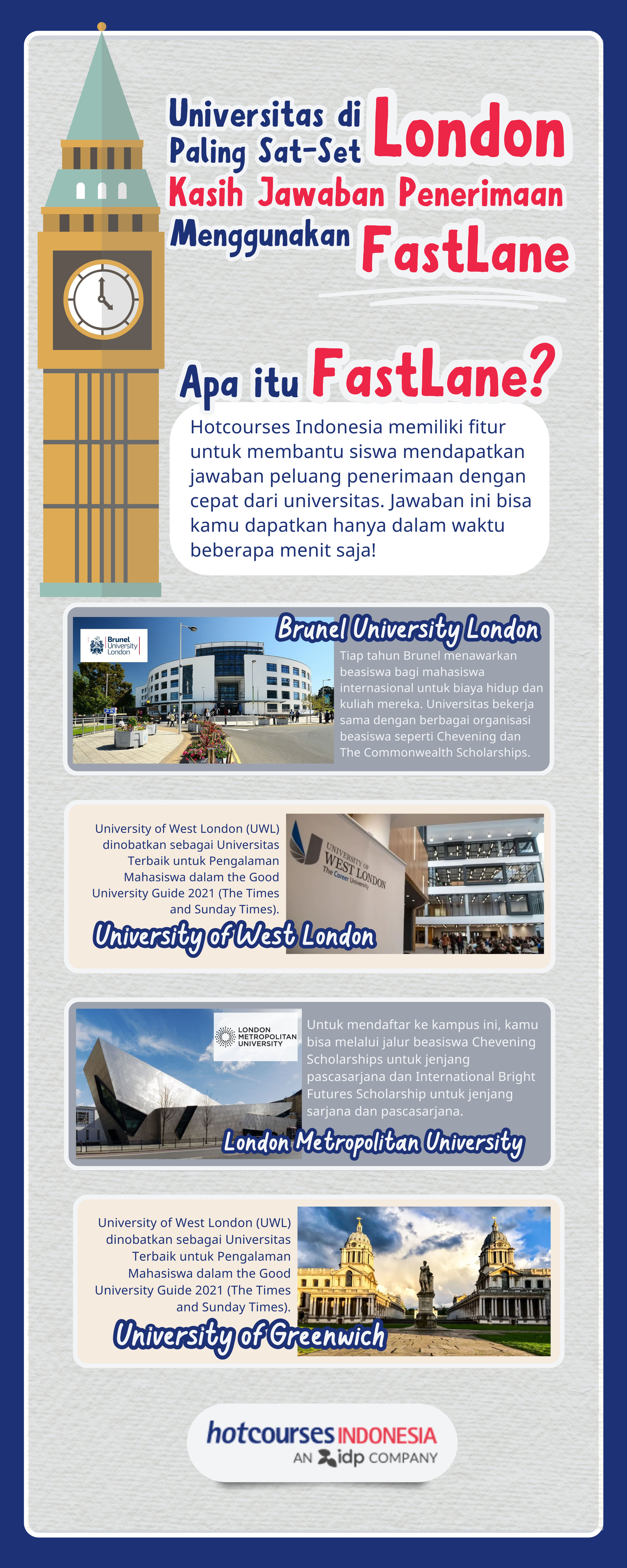 daftar universitas fastlane di london inggris