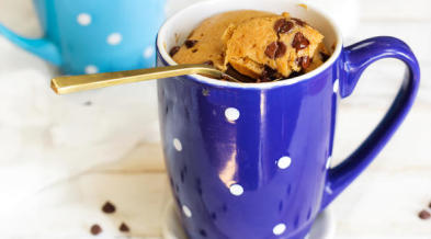 3 Ingredient Chocolate Ice Cream Mug Cake - Kirbie's Cravings