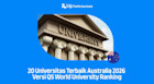 20 Universitas Terbaik Australia 2026 Versi QS World University Ranking