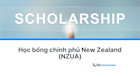 Học bổng chính phủ New Zealand (NZUA) 2026: Mọi điều bạn cần biết