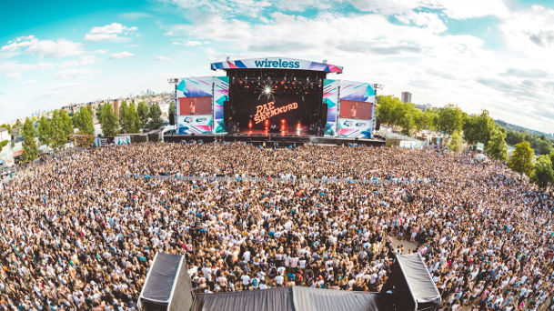 Suasana Wireless Festival di Finsbury Park
