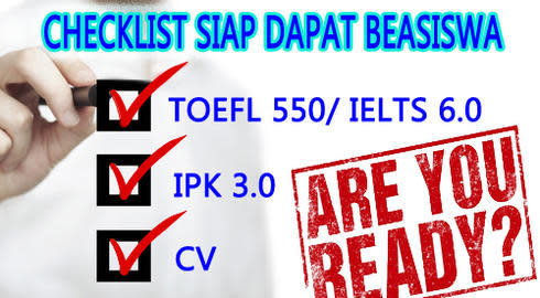 checklist mendaftar beasiswa luar negeri