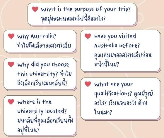 คำถามพบบ่อย ขอวีซ่าออสเตรเลีย ขอวีซ่านักเรียนออสเตรเลีย