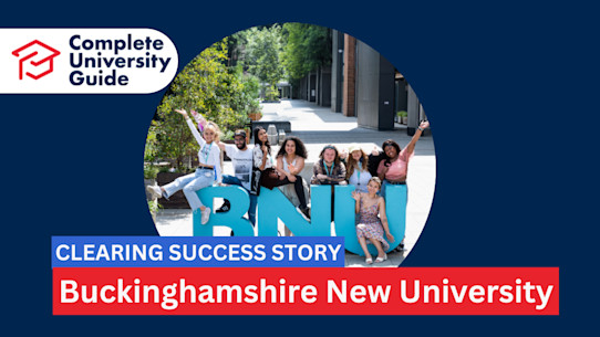UCAS Clearing Buckinghamshire New University success story