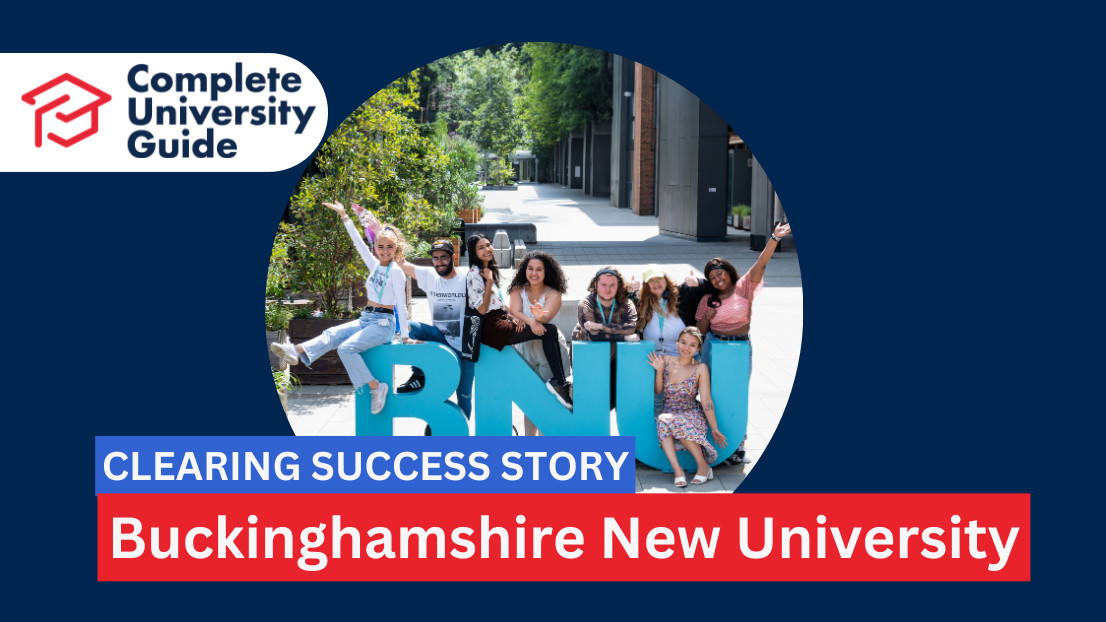 UCAS Clearing Buckinghamshire New University success story