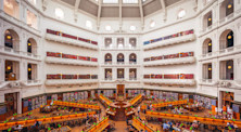 What is in a university library?