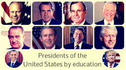 10 US Presidents – what & where did they study?