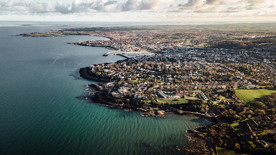 Skyline view of the Northern Irish coastline
