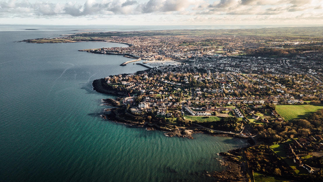 Skyline view of the Northern Irish coastline