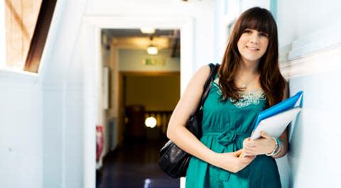 girl in US student hall