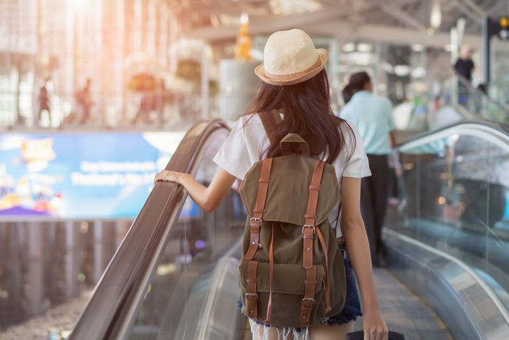 student studying abroad in the US