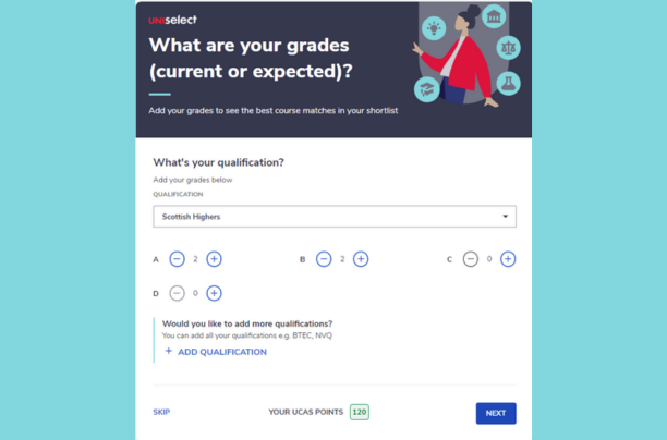 Step 5 - Enter your predicted grades