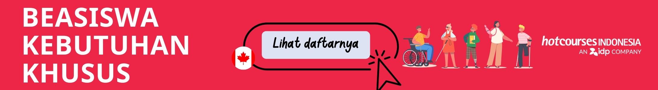 Banner Beasiswa Kategori Pelajar Berkebutuhan Khusus di Kanada