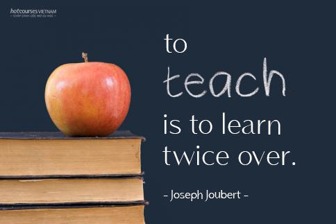 to teach is to learn twice over