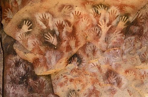 Wall paintings are an example of art produced by ancient human beings