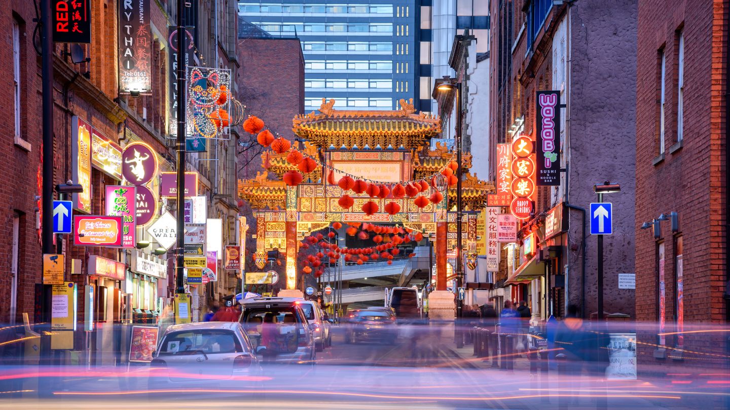 Chinatown area Manchester UK 