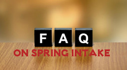 Must know FAQs on spring admission cycle