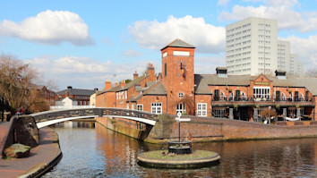 Birmingham water canal network, Birmingham, West Midlands