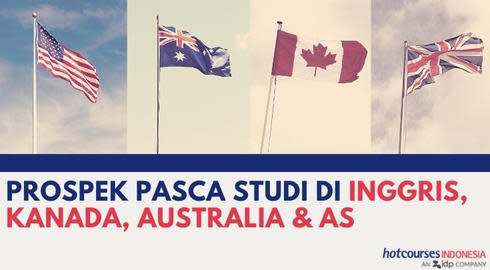 Prospek Pasca-Studi Di Inggris, Kanada, Australia dan AS