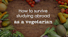Surviving education abroad as a vegetarian