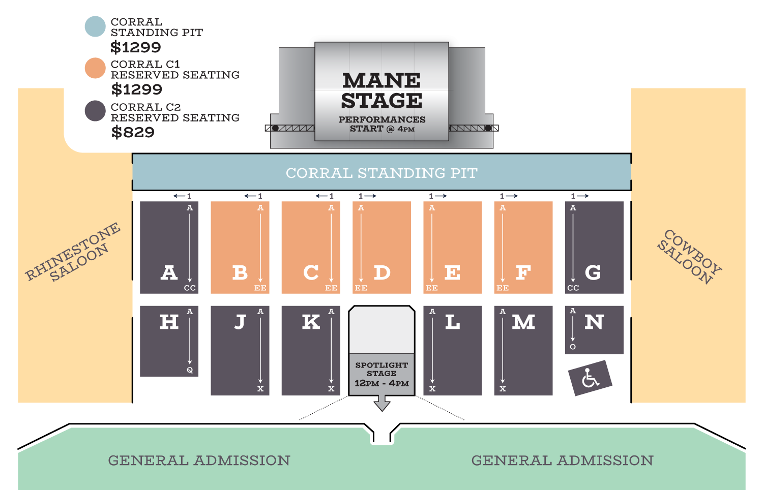 Stagecoach Seating Chart