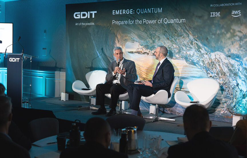 People speaking at GDIT emerge event