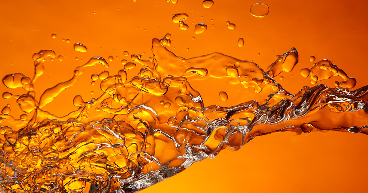 orange water splash
