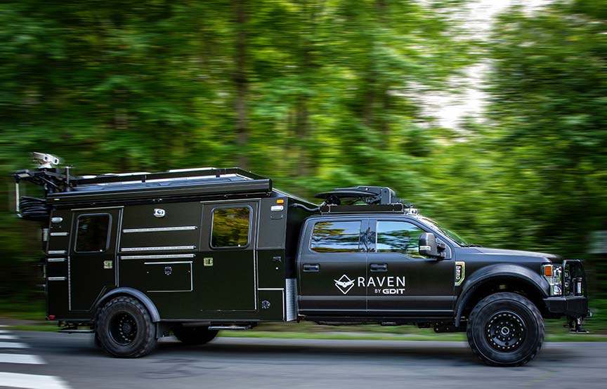 GDIT's Raven truck driving