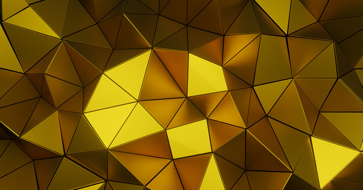 abstract yellow prism 