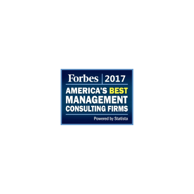 Forbes Best Management Consulting Firms award logo from 2017