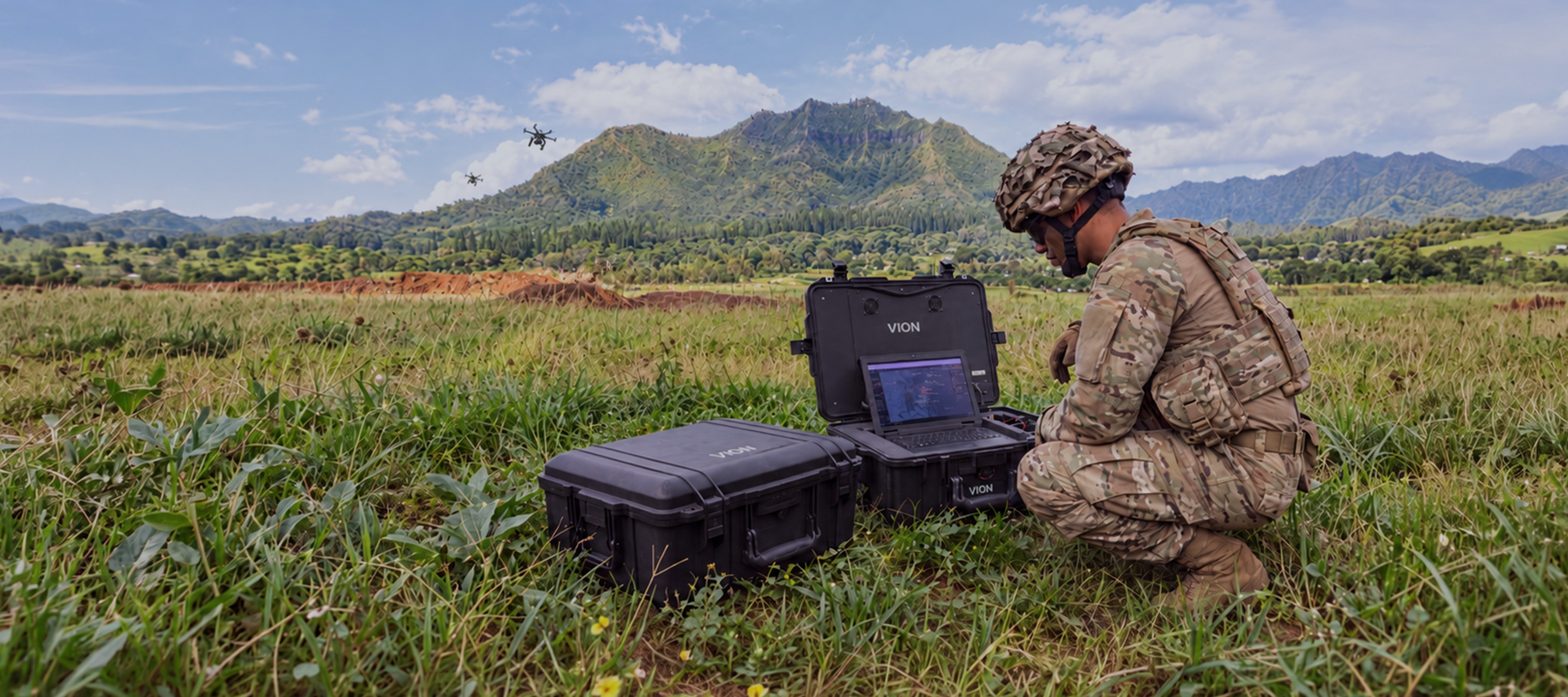 soldier using a GDIT Vion kit