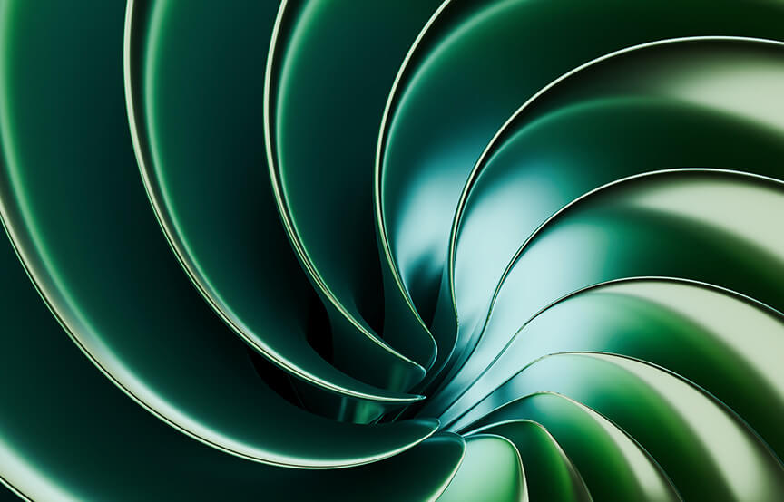 green spiral