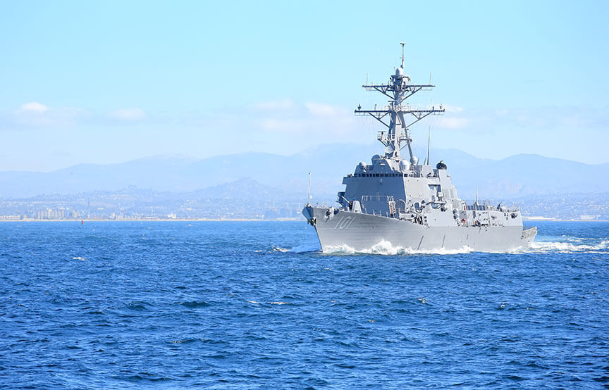 U.S. military ship 