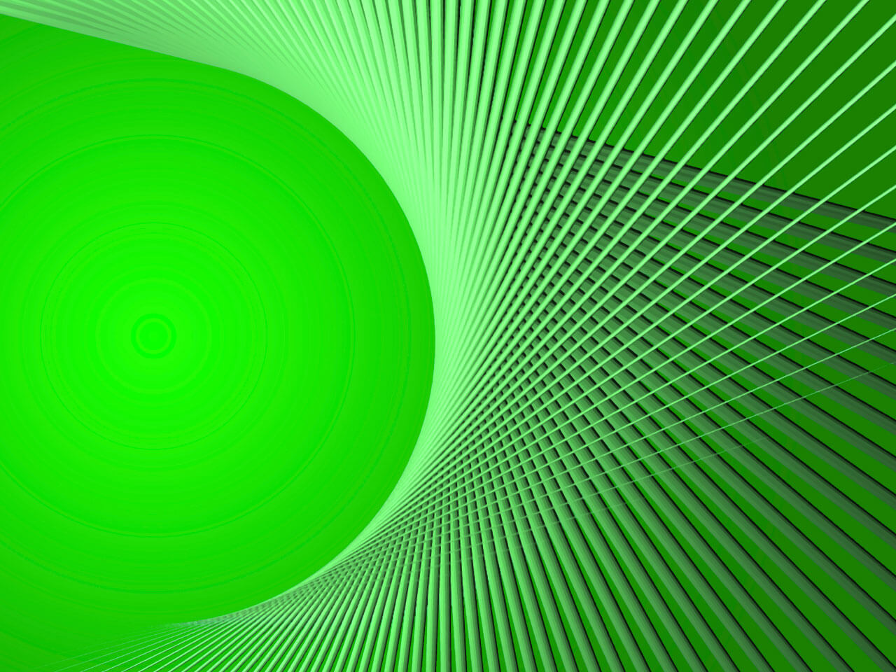 abstract green lines