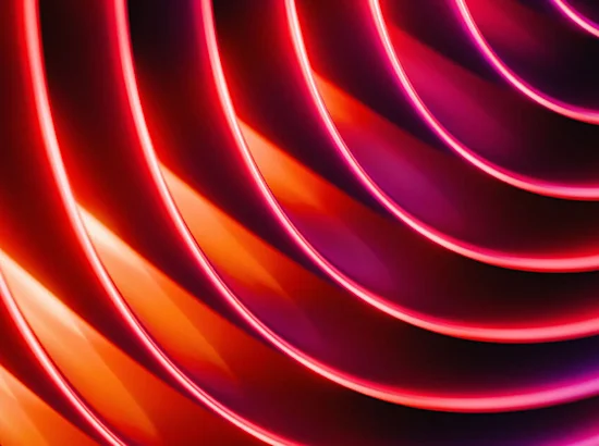 pink purple ripples in 3D