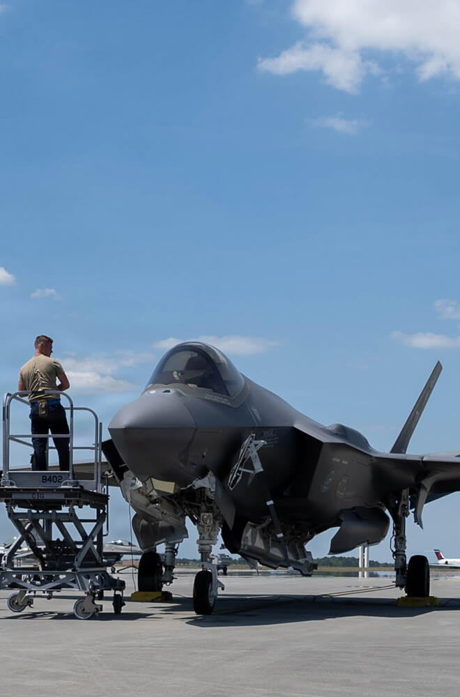 plane and soldier