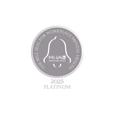 Mental Health America Platinum Bell Seal for Workplace Mental Health