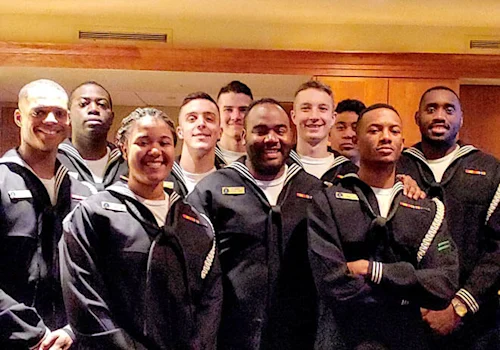 Group of navy sailors
