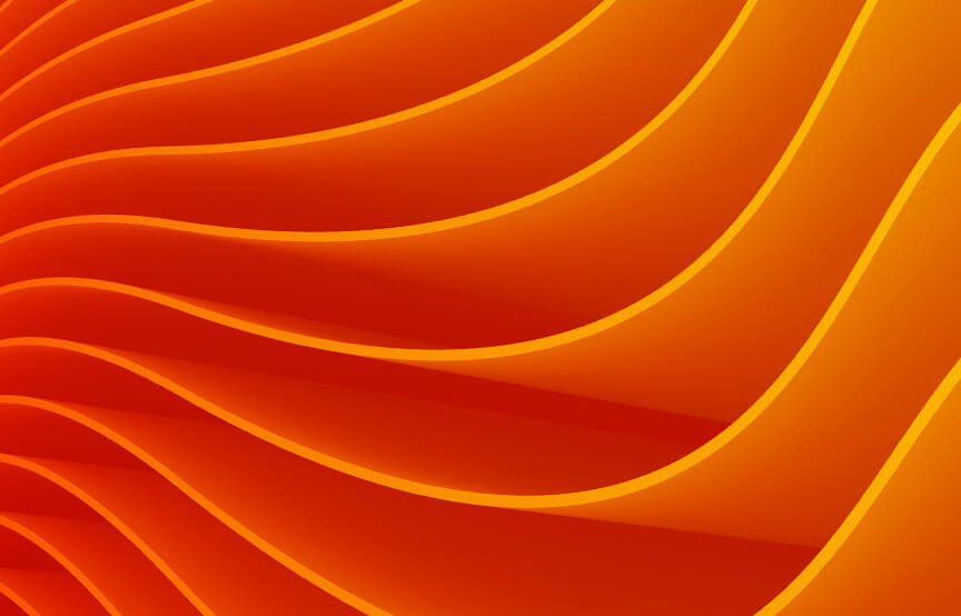 orange abstract lines