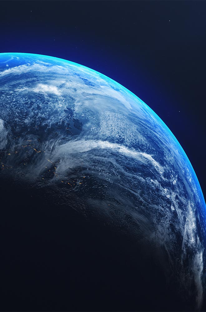 image shows part of Earth