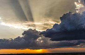 Clouds covering the sun