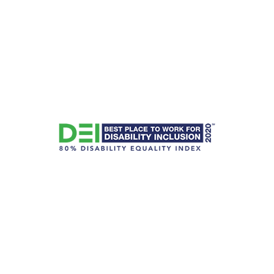 DEI Best places to work for disability inclusion award logo 