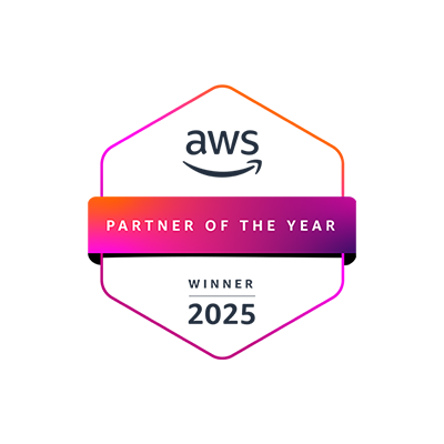 AWS Global Defense Consulting Partner of the Year award badge 