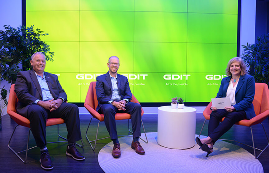Travis Dawson, Mike Nash, and Theresa Urban seated from left to right