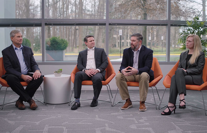 GDIT speakers in a panel 