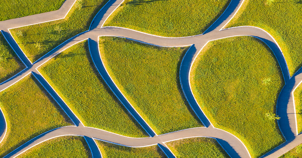 paths on grass