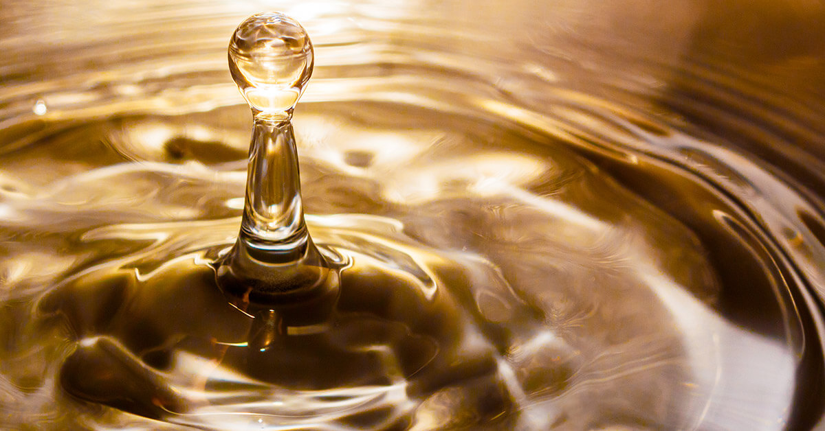 water droplet over sun